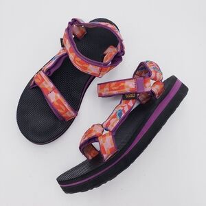 Teva Women's Midform Universal Sandal Hummingbird / Gloxinia Hook‎ Loop Size 8